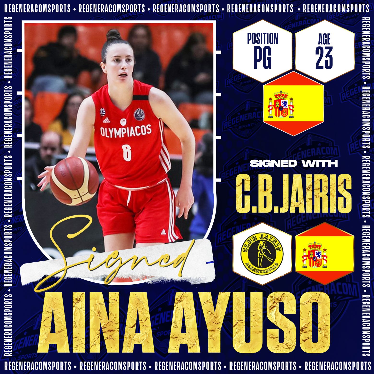 AINA AYUSO has signed with C.B.Jairis for the 2023/24 season