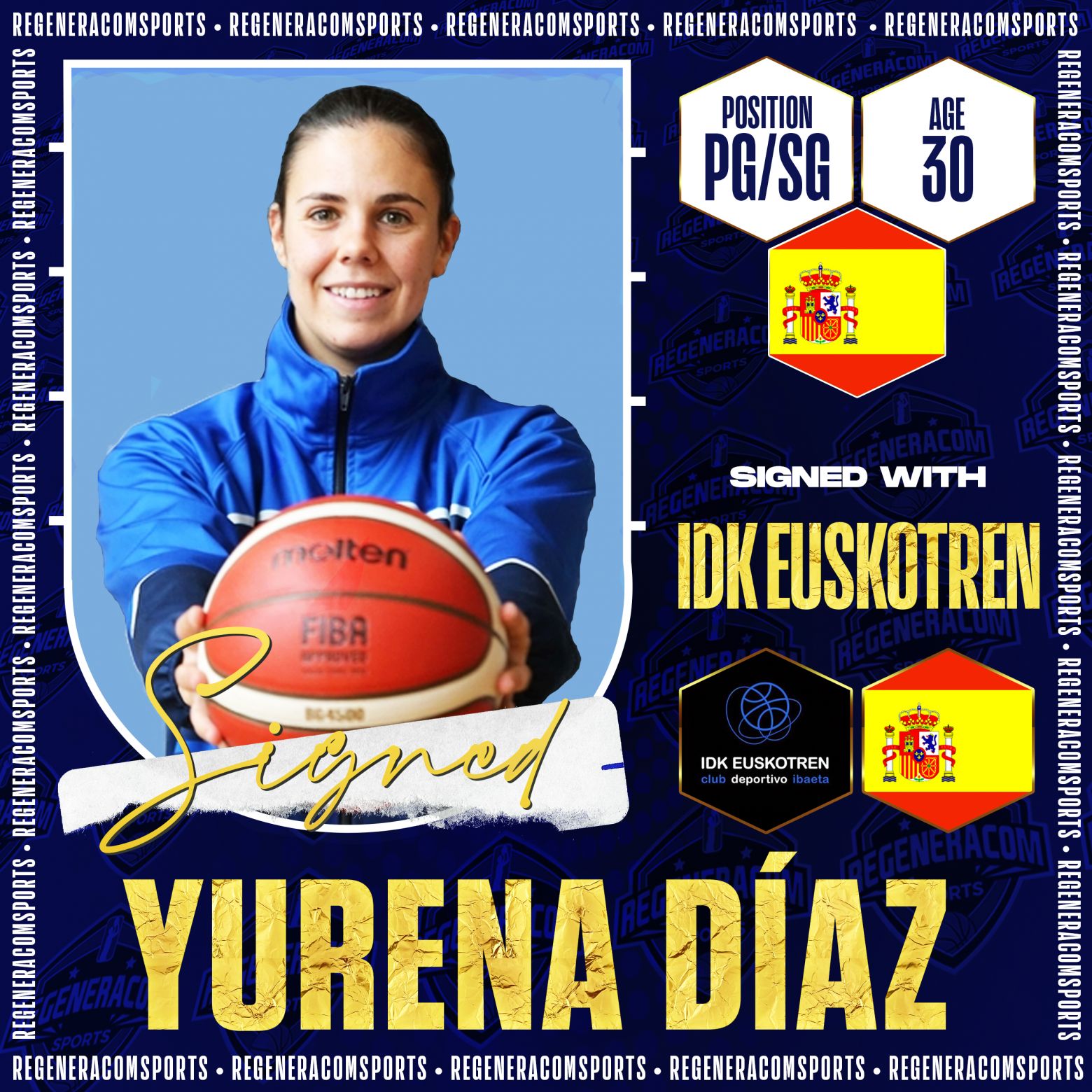 YURENA DÍAZ has re-signed with C.B.Jairis for the 2023/24 season