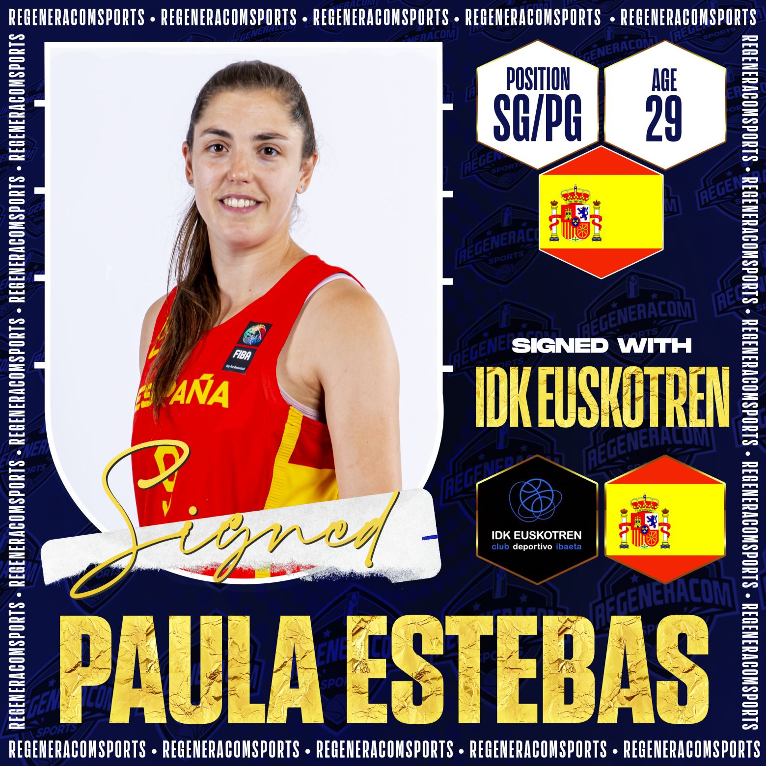 PAULA ESTEBAS has signed with IDK Euskotren until the end of the 2022/23 season