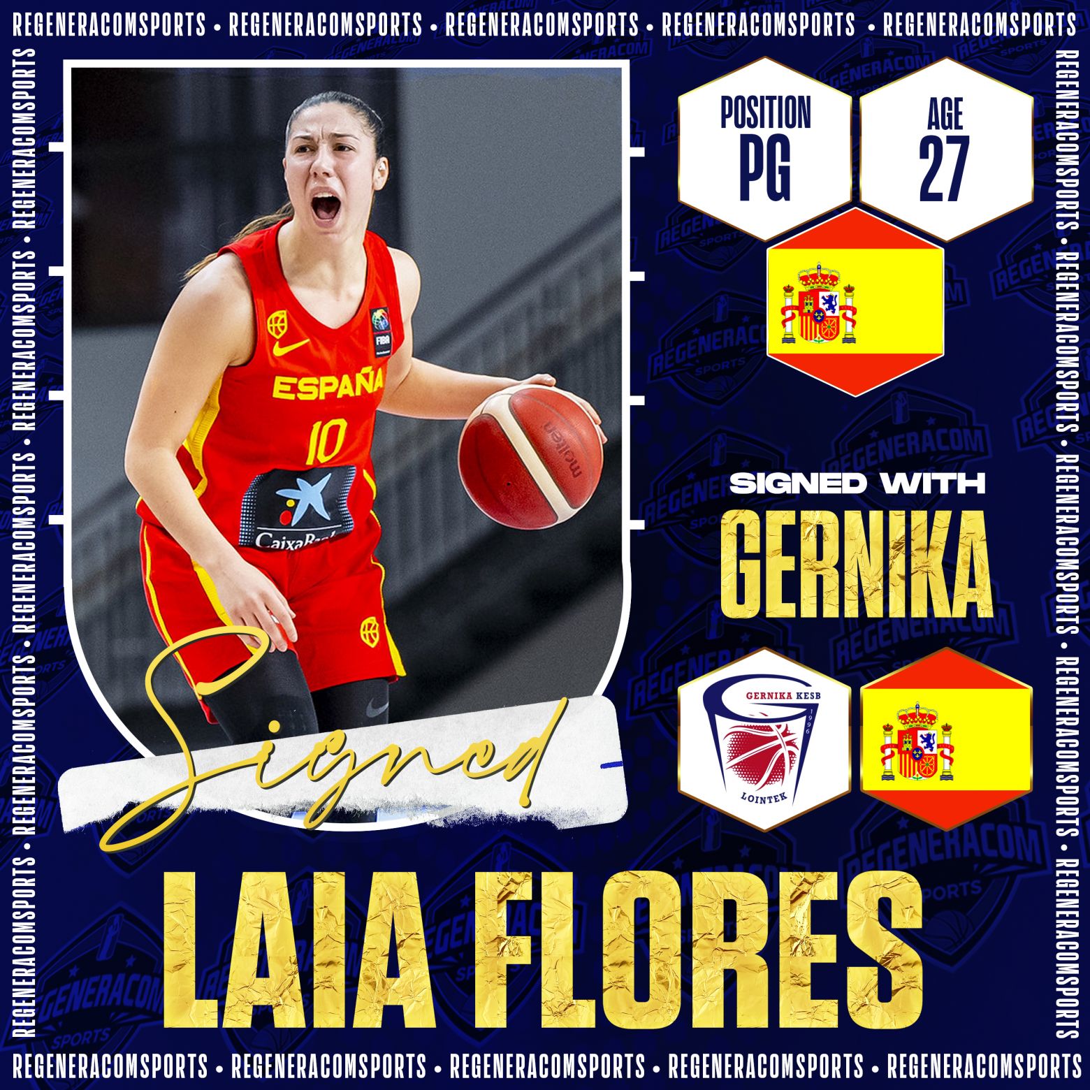 LAIA FLORES ha firmado con Gernika para la temporada 2023/24