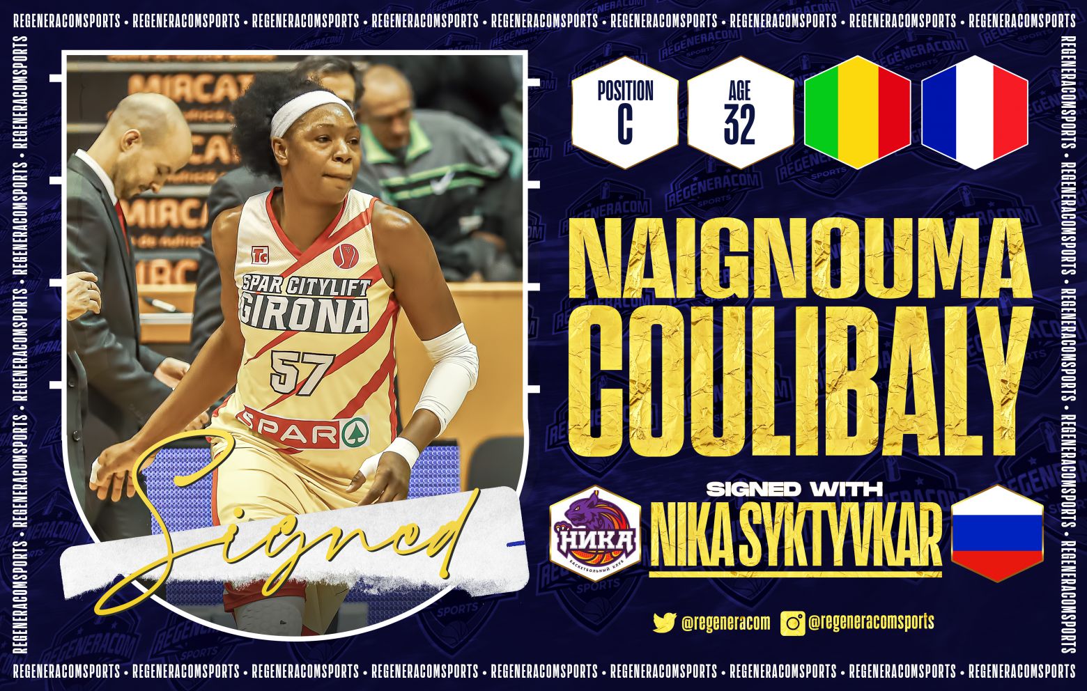 MIMA COULIBALY has signed in Russia with NIKA Syktyvkar for the 2021/22 season