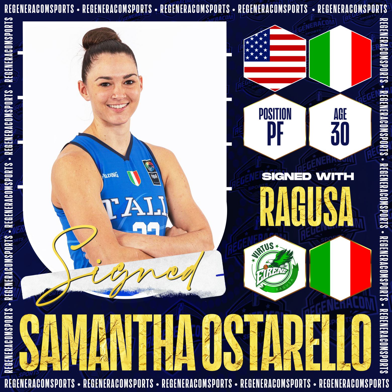 SAMANTHA OSTARELLO seguirá en Ragusa durante la temporada 2022/23