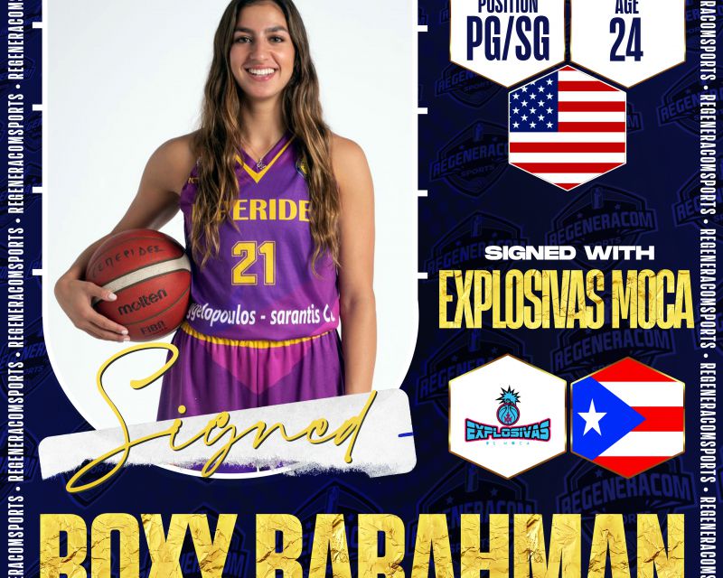 ROXY BARAHMAN has signed in Puerto Rico with Explosivas de Moca