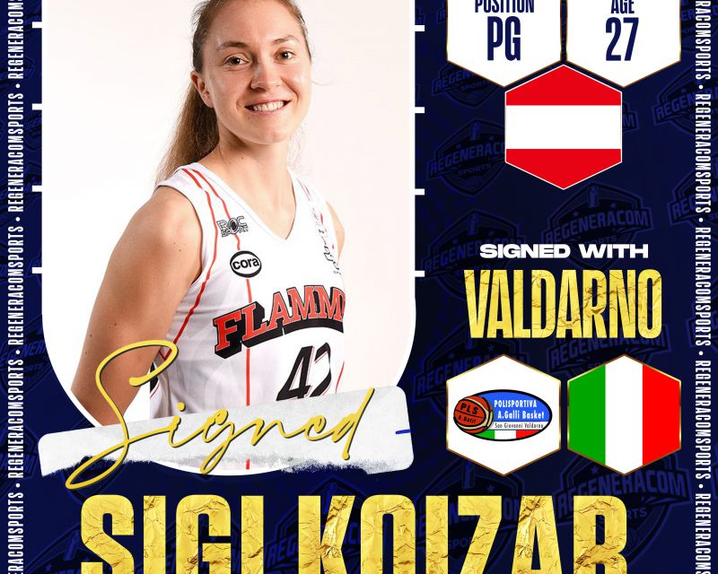 SIGI KOIZAR has signed in Italy with Valdarno until the end of the 2022/23 season