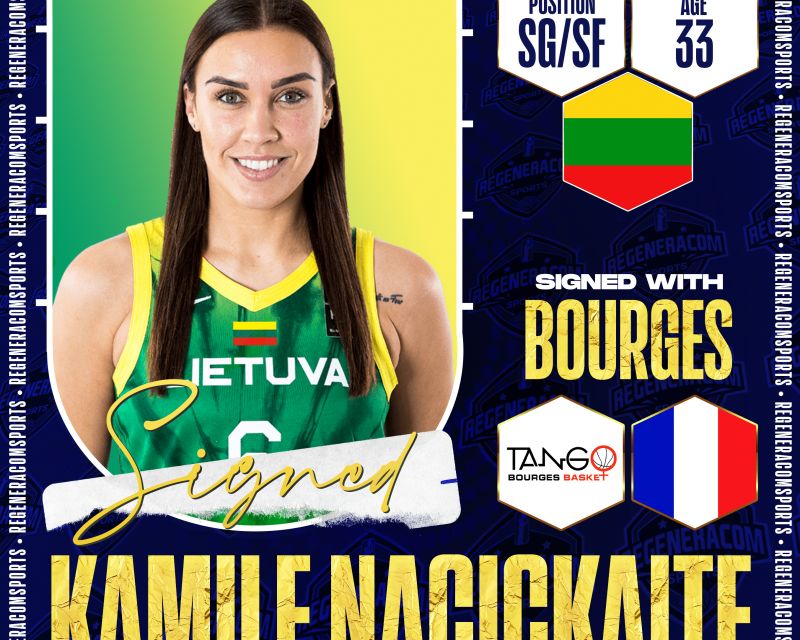 KAMILE NACICKAITE ha firmado en Francia con Bourges para la temporada 2023/24