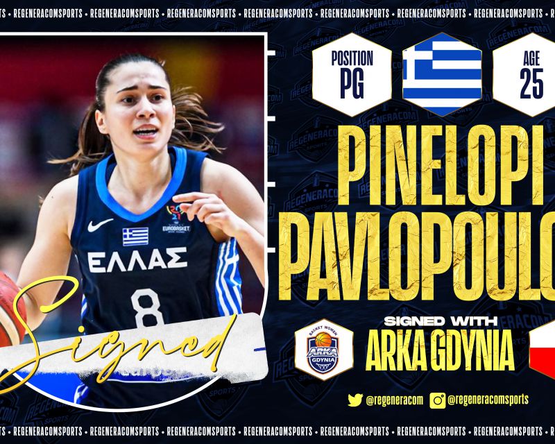 PINELOPI PAVLOPOULOU has signed with Gdynia for the 2021/22 and 2022/23 seasons