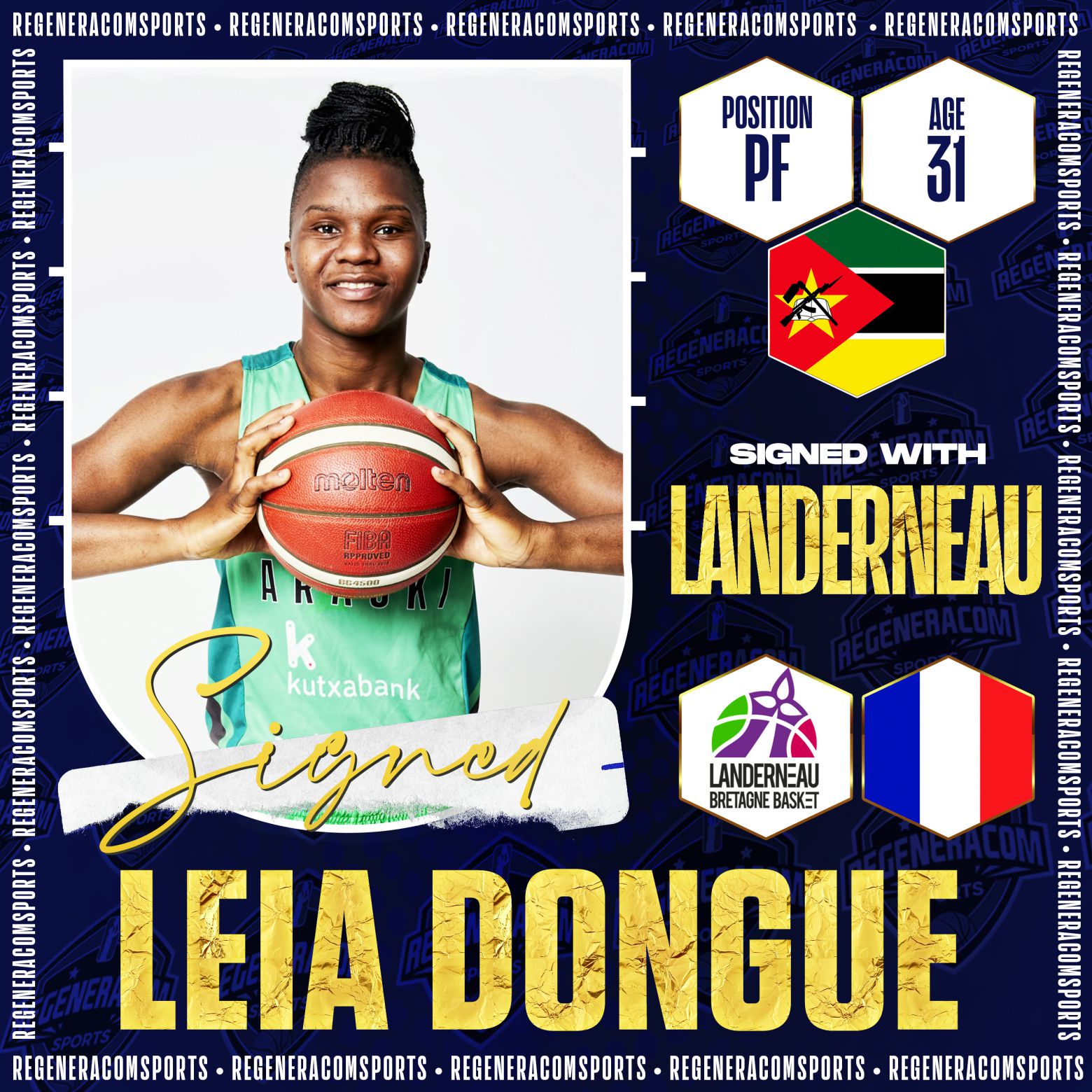 LEIA DONGUE ha firmado en Francia con Landerneau para la temporada 2022/23