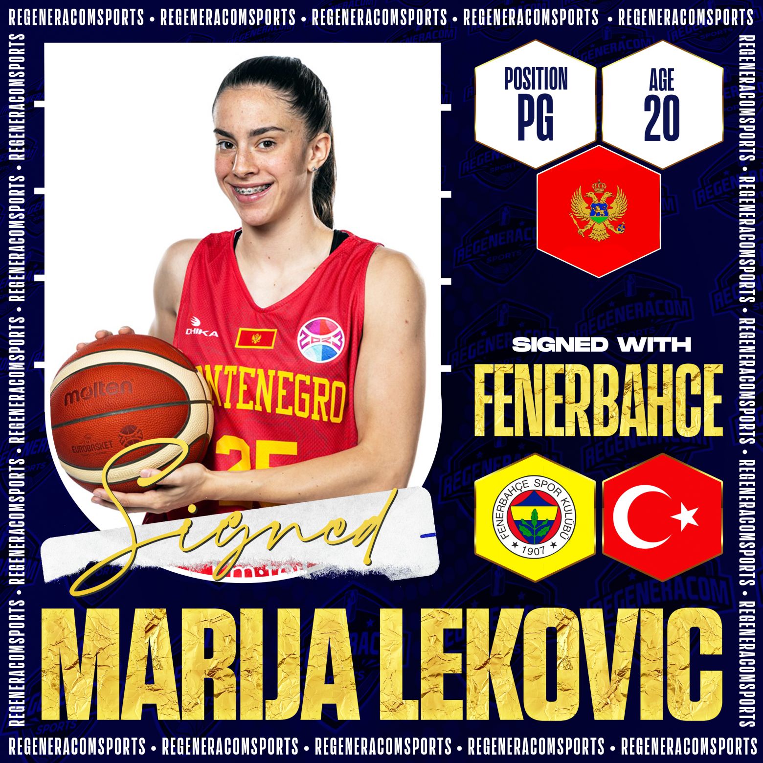 MARIJA LEKOVIC has signed with Fenerbahce for the next 3 seasons