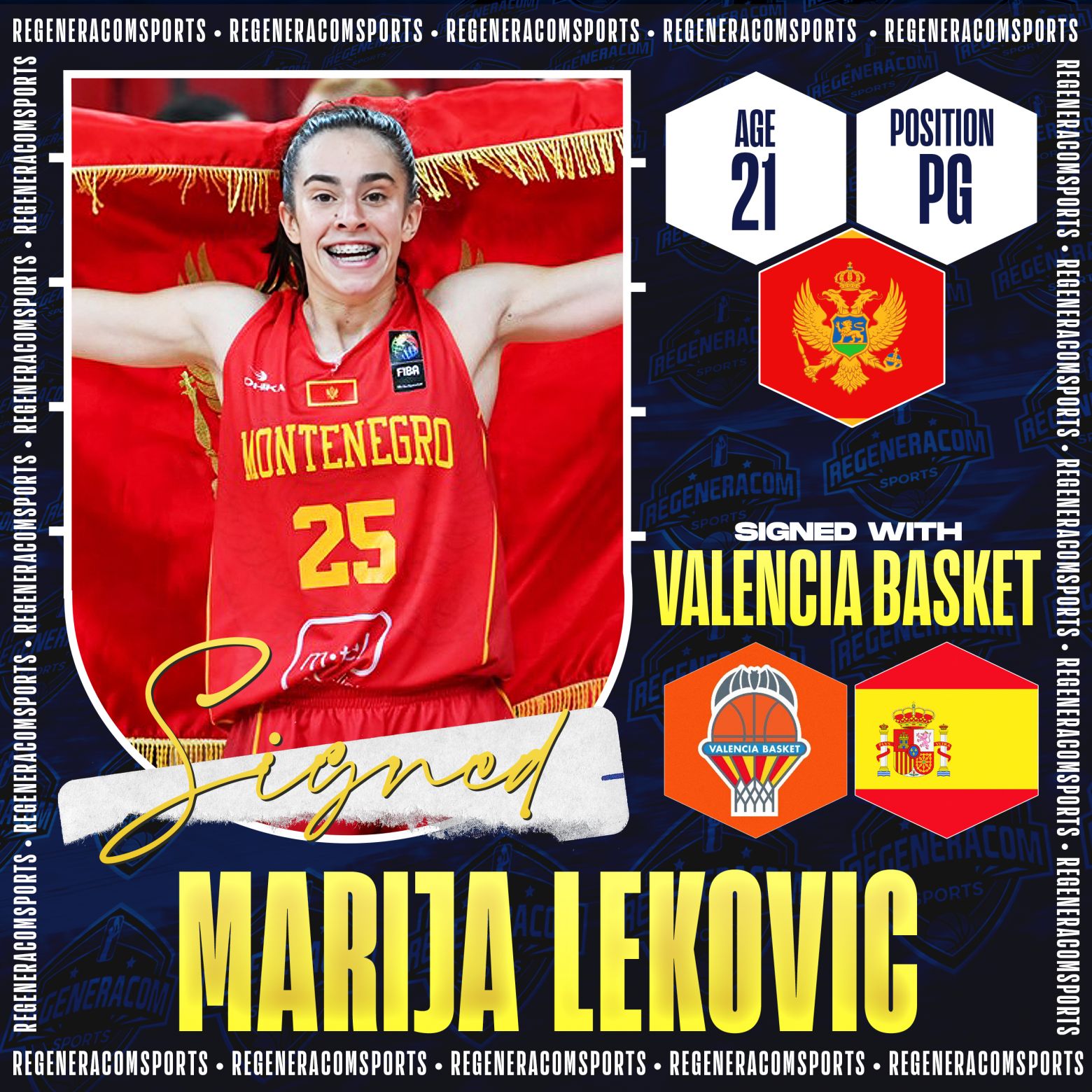 Marija Lekovic has signed with Valencia Basket for the 2025/26 season