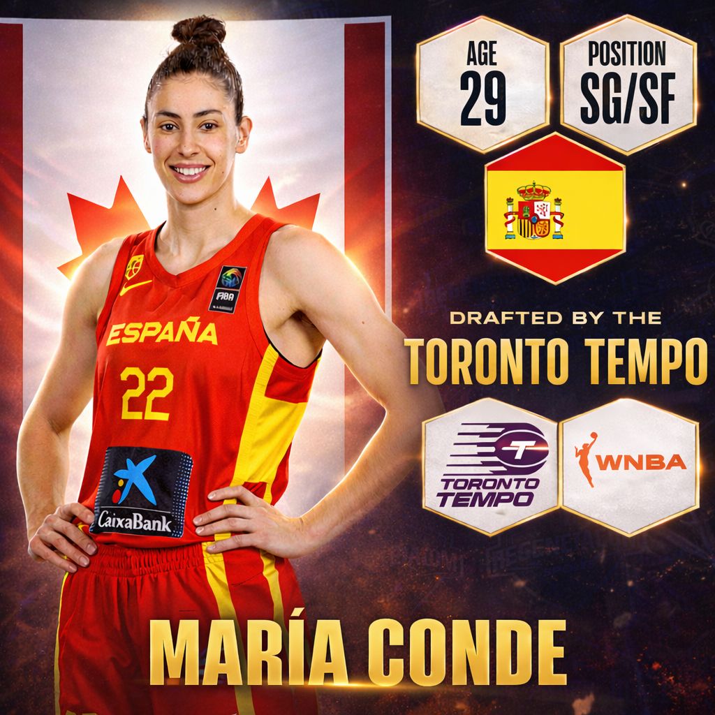 María Conde ha sido drafteada por las Toronto Tempo