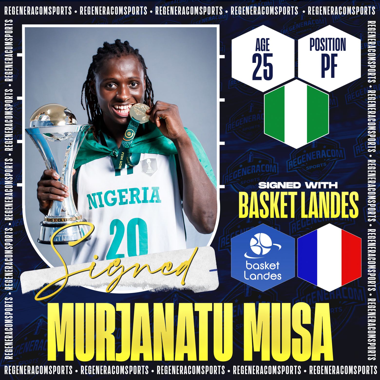 Murjanatu Musa has signed with Basket Landes for the 2025/26 season