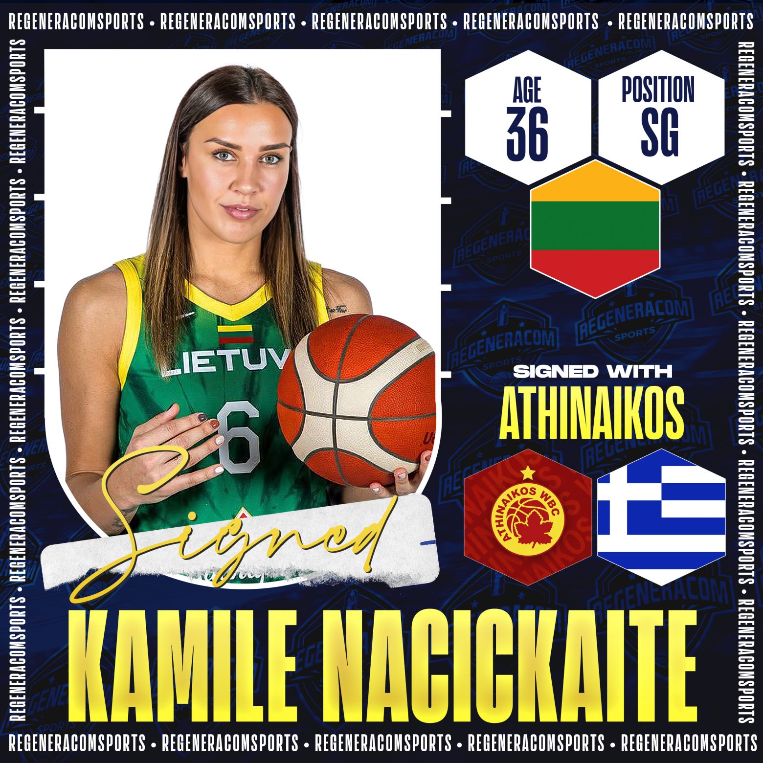 Kamile Nacickaite ha firmado con Athinaikos para la temporada 2026/27