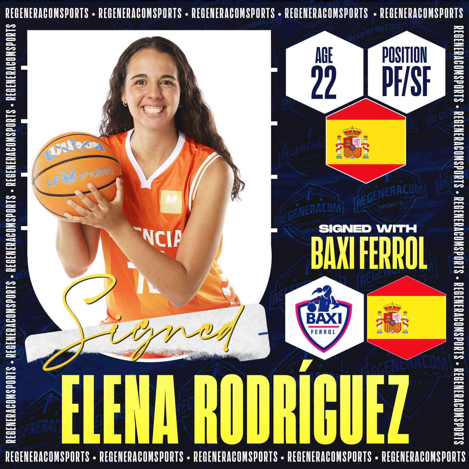 Elena Rodríguez has signed with BAXI Ferrol until the end of the 2025/26 season