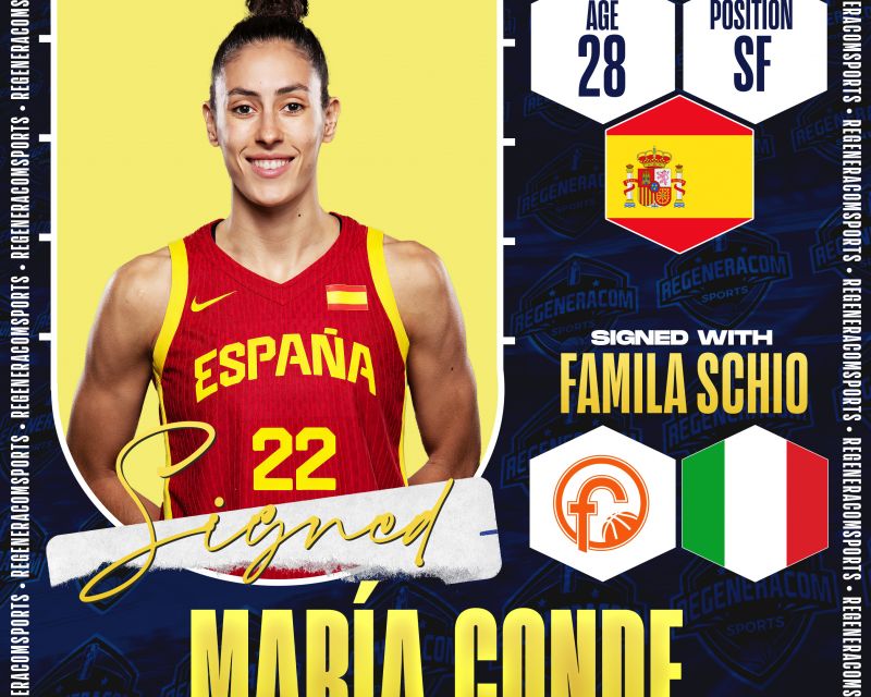 María Conde, the best small forward and champion of the latest EuroLeague Women, has signed with Famila Schio for the 2025/26 season
