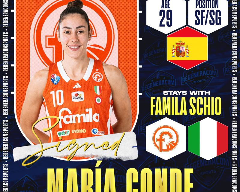 María Conde will stay with Familia Schio during the 2026/27 season