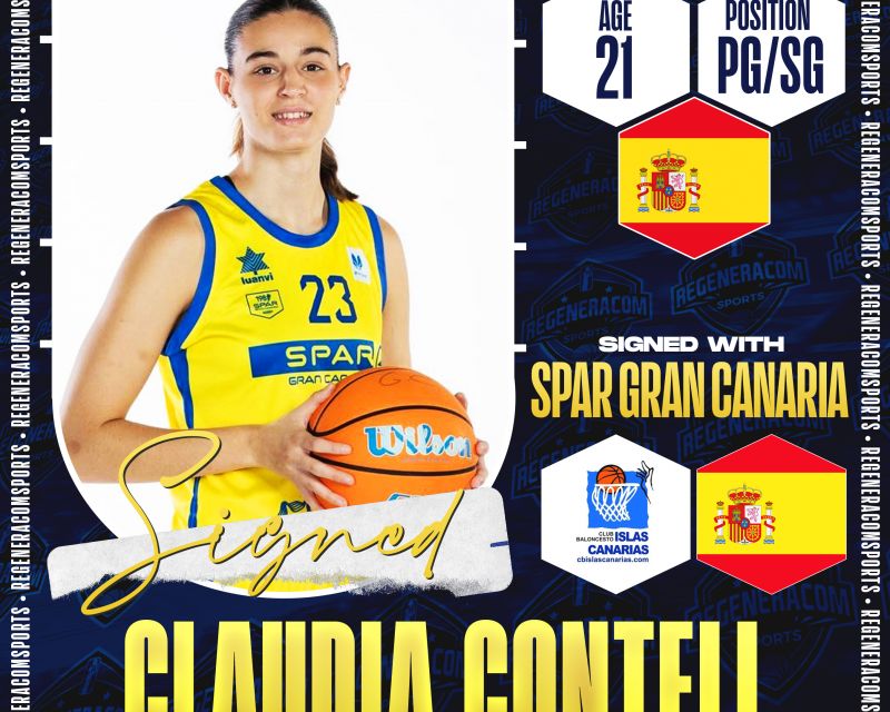 Claudia Contell has re-signed with SPAR Gran Canaria for the 2025/26 season