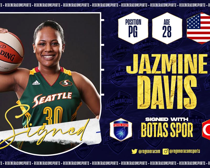JAZMINE DAVIS has signed in Turkey with Botas for the 2021/22 season