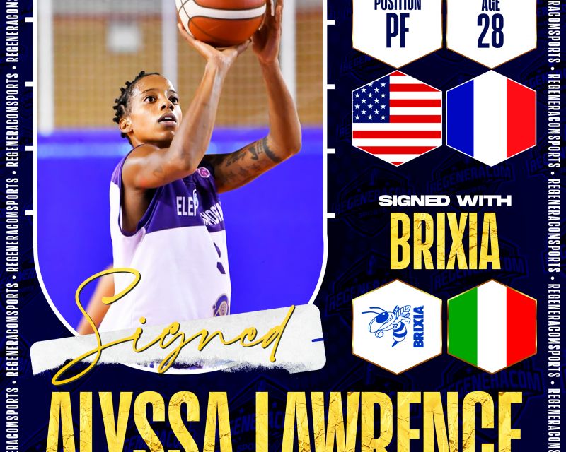 ALYSSA LAWRENECE ha firmado en Italia con Brixia Basket hasta el final de la temporada 2023/24