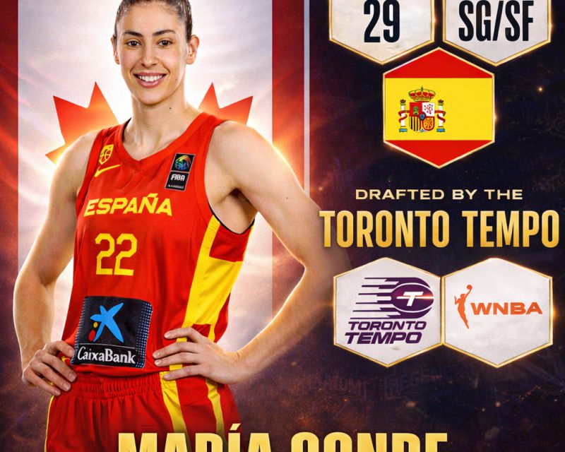 María Conde ha sido drafteada por las Toronto Tempo