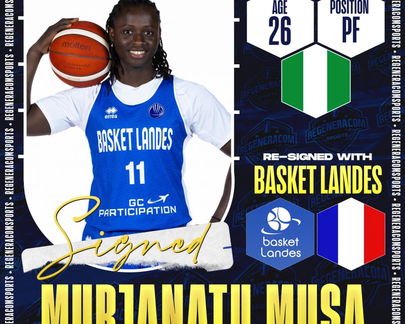 Murjanatu Musa has re-signed with Basket Landes for the 2026/27 season