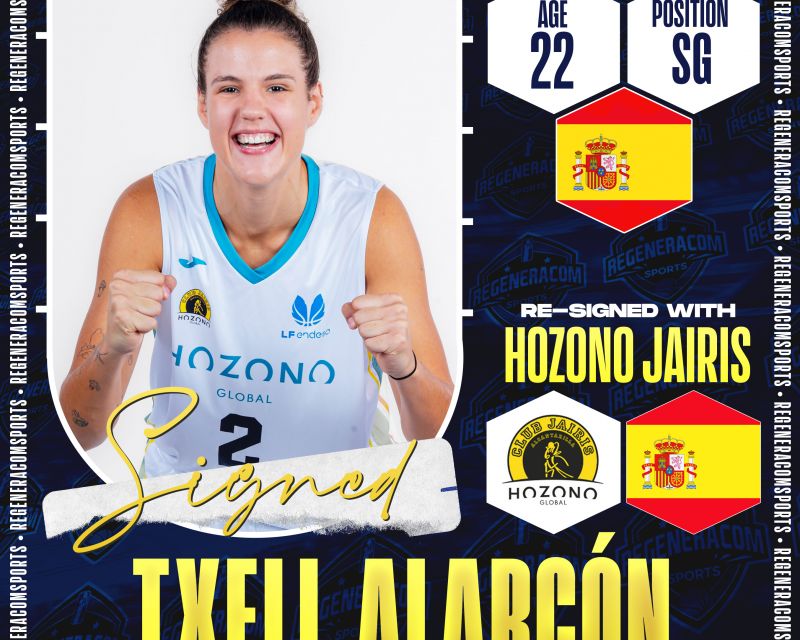 Txell Alarcón has re-signed with Hozono Jairis for the 2026/27 season