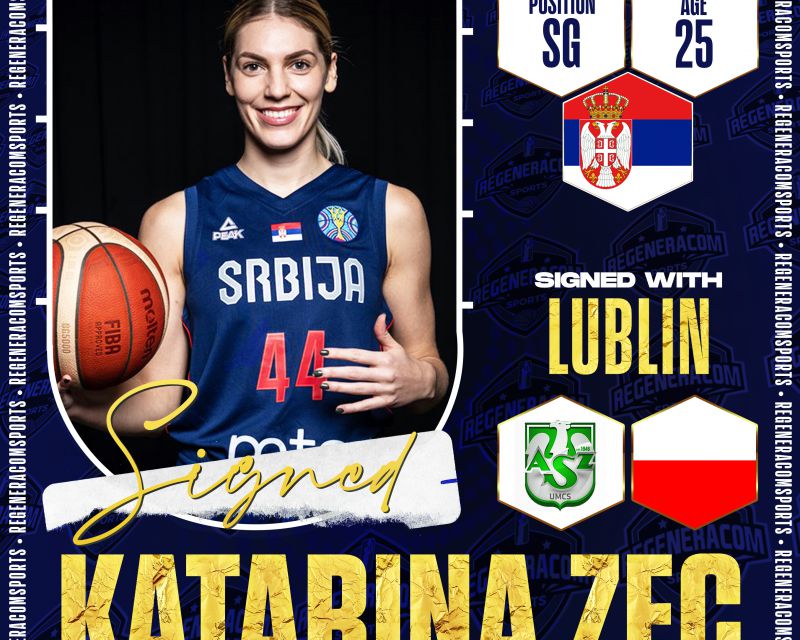 KATARINA ZEC has signed in Poland with Lublin until the end of the 2022/23 season